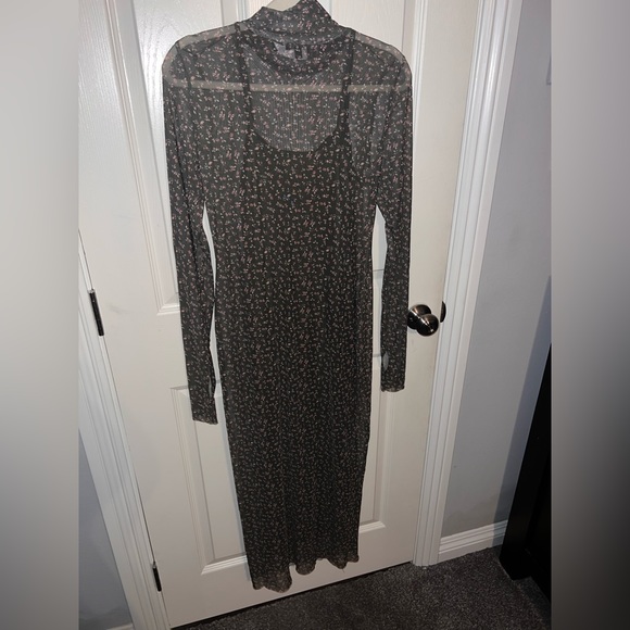 Nordstrom AFRM -  Floral Midi Dress - Medium - Picture 4 of 4